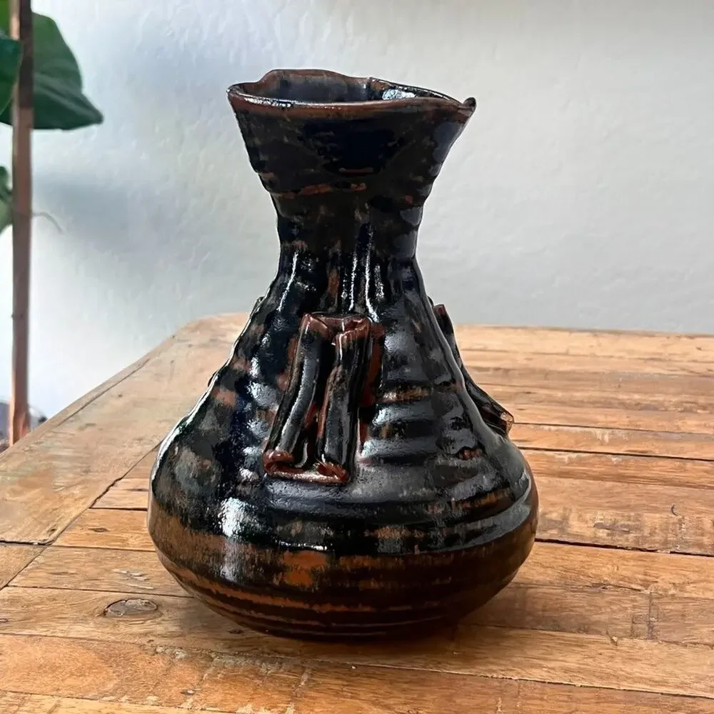 Studio Art Pottery Vase 9.5